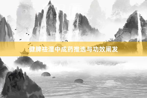 健脾祛湿中成药推选与功效阐发
